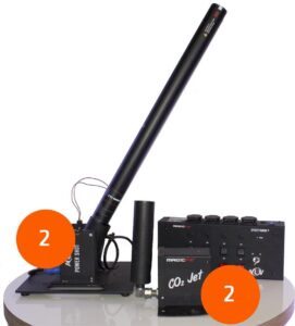 FXset 3 – 2x confettishooter 2x CO2 jet