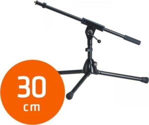 K&M tafelstatief zwart zwanenhals 30cm