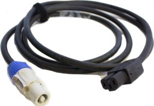 Powercon grijs-euro kabel 3 mtr