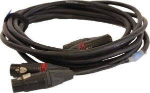2 x XLR 3 polig kabel 10mtr