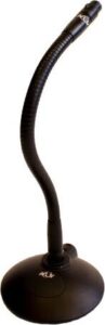 K&M zwanenhals zwart 40cm XLR>XLR