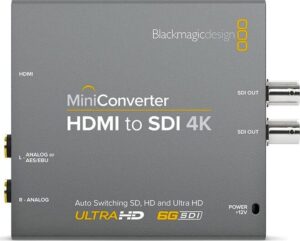 Blackmagic Mini Converter HDMI to SDI + 2 x SDI out.