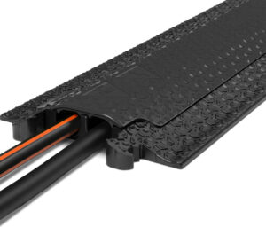 Micro def. kabelgoot 1 mtr – 2 lines volledig zwart