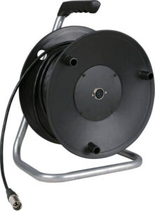 XLR 3 polig kabel 25mtr op haspel