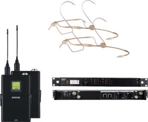 Shure ULX-D set – 2x HSP headset