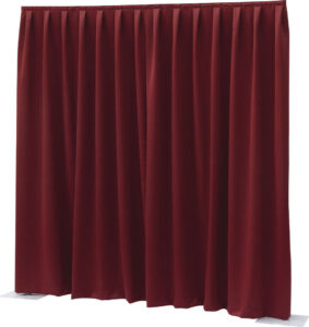 Easydrape doek Rood Velvet 260gr 330×300 cm (bxh) geplooid