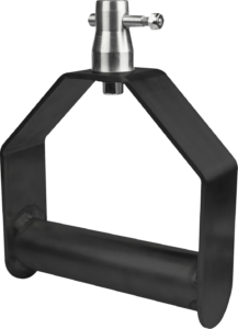 Alubuis 48mm single downrigger with couplers Zwart