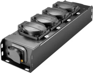Powercon TRUE blok shuko 4-voudig