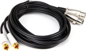 RCA male L,R/2 x XLR female 3mtr