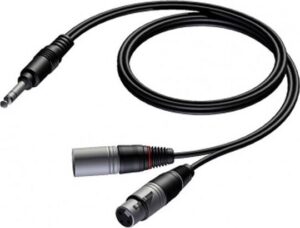Xlr M/F – Jack Stereo insert kabel